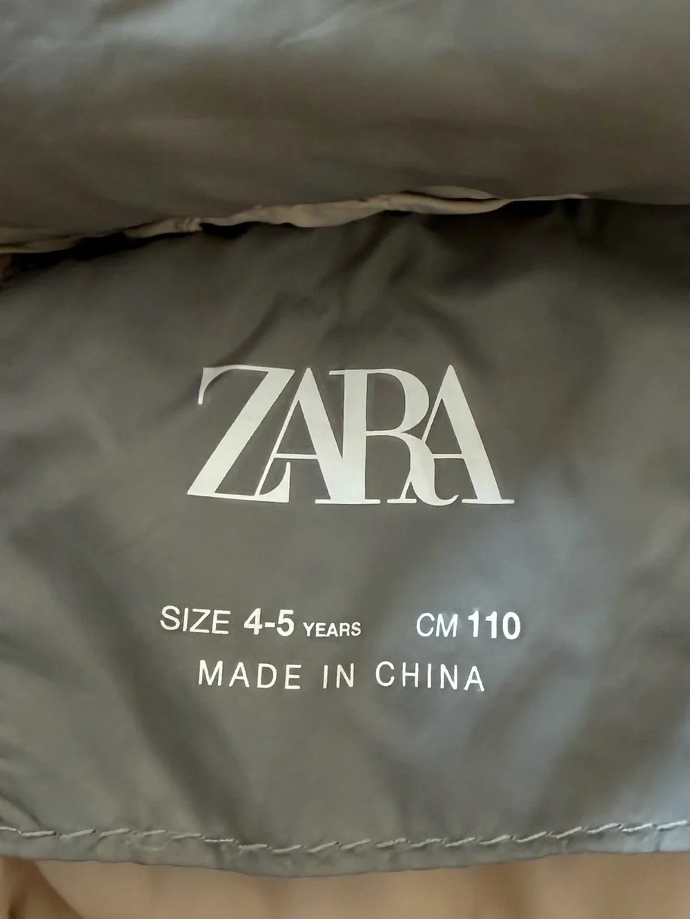Zara lightweight insulated